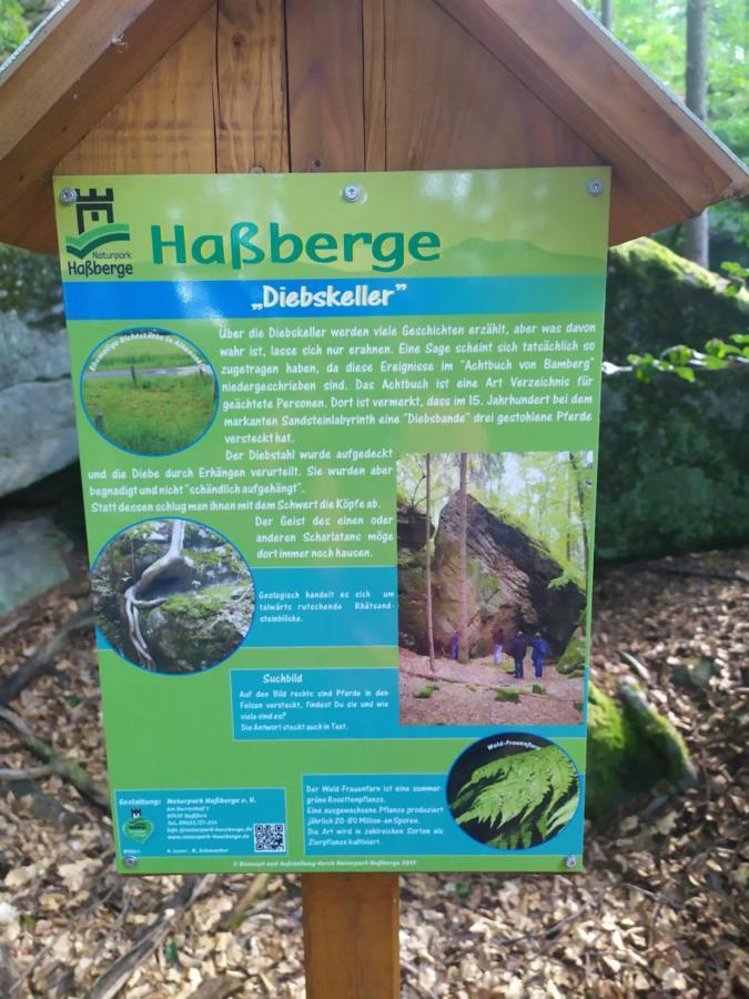 Ferienwohnung „Schau Ins Frankenland“ Burgpreppach Eksteriør bilde